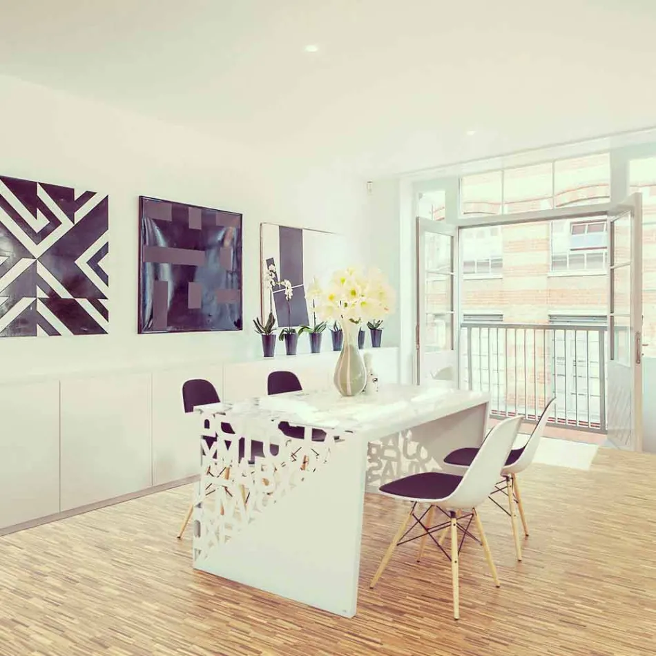 Escritorio Kattedra Letters &quot;Una cascada&quot; 120x65x75 Mabele viadurini