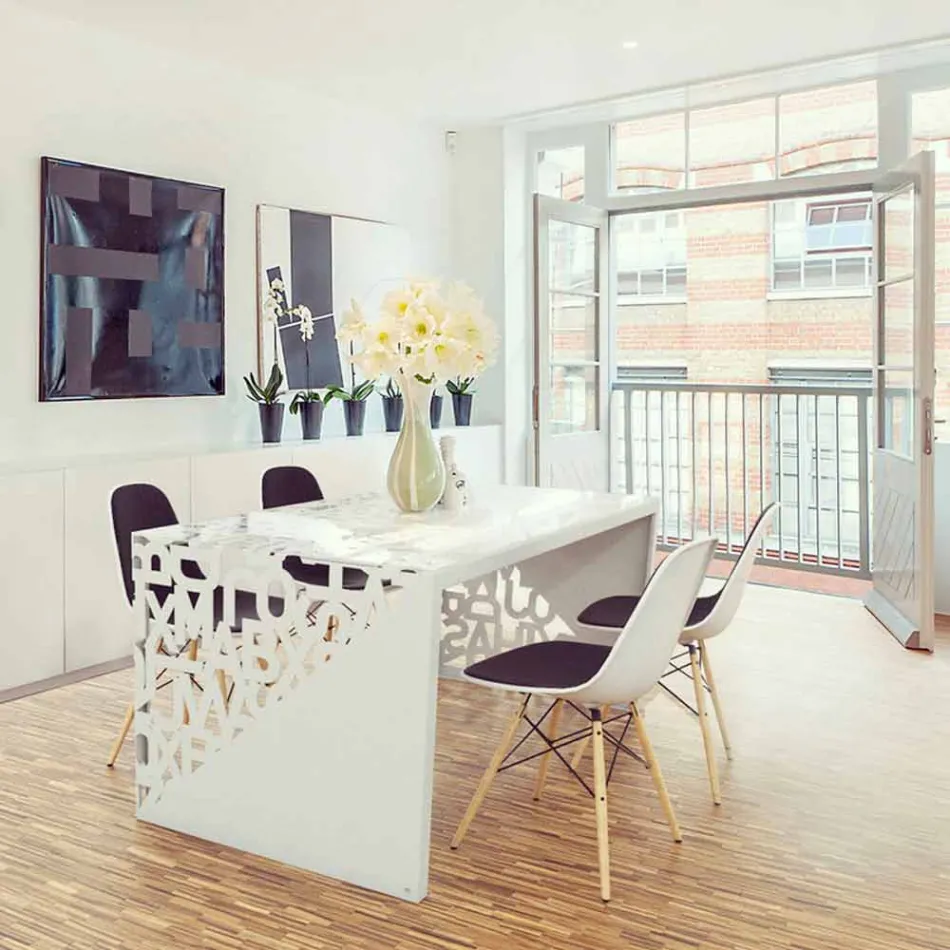 Escritorio Kattedra Letters &quot;Una cascada&quot; 160x80x75 Mabele viadurini