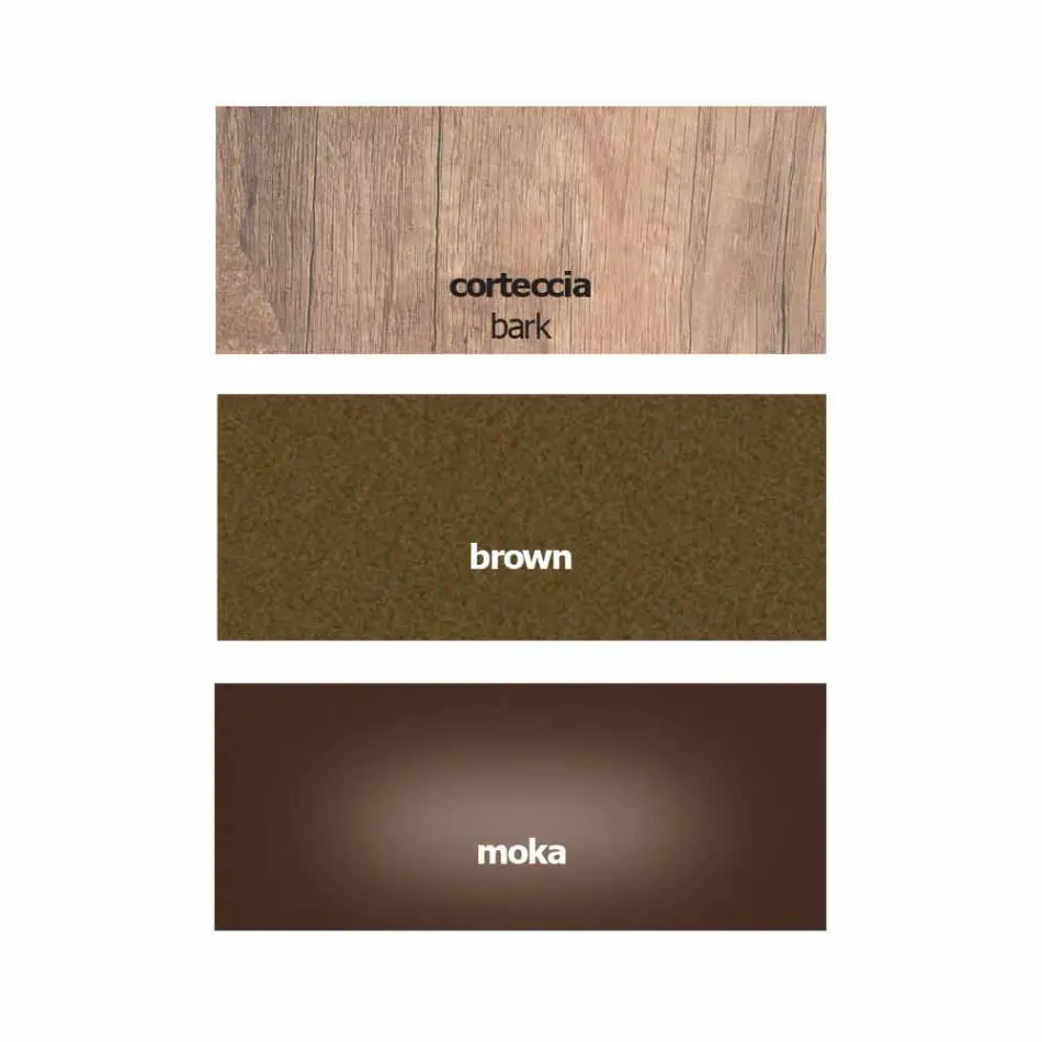 Escritorio moderno de metal y melamina con cajón Made in Italy - Iridio viadurini