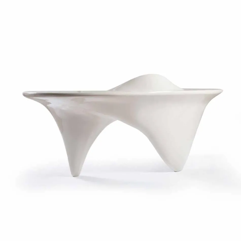 Escritorio oficina moderno hecho a mano en Italia Sinuous viadurini