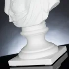 Escultura de cerámica blanca artesanal 100% Made in Italy Fabas 1 viadurini