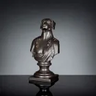 Escultura artesanal de cerámica negra 100% Made in Italy Fabas 2 viadurini