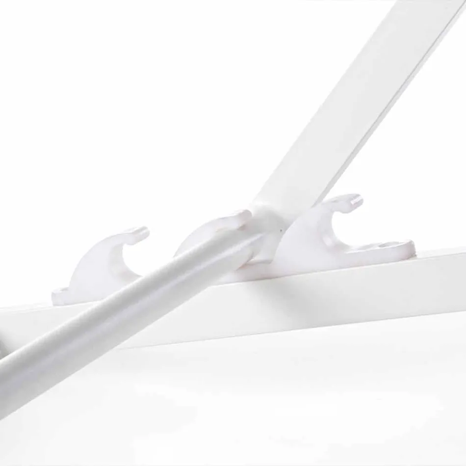 Tumbona de exterior en aluminio con asiento en Textilene, 4 piezas - Kailua viadurini