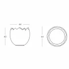 Cubo de hielo Kalimera Slide blanco brillante hecho en Italia viadurini