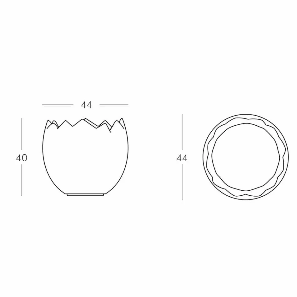 Cubo de hielo Kalimera Slide blanco brillante hecho en Italia viadurini