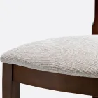Silla Clásica Madera de Haya y Tela Elegante Diseño Italiano - Murray viadurini