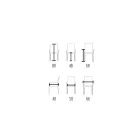 Silla con Apoyabrazos Tapizada en Piel Marfil Made in Italy - Shell viadurini