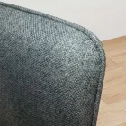 Silla con patas de madera y asiento de tela antimanchas - Kandinsky viadurini