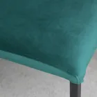 Silla de cocina con patas de metal y asiento de terciopelo, 4 piezas - Darvina viadurini