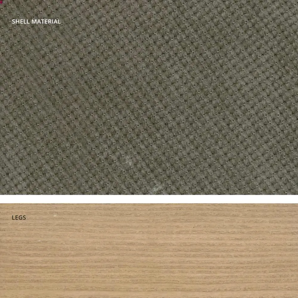 Silla de cocina de diseño en madera y tela hecha en Italia, Egizia viadurini