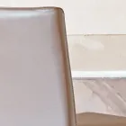 Silla de Cocina Tapizada en Cuero con Estructura de Fresno Made in Italy - Sunny viadurini