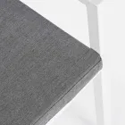 Silla de exterior apilable de aluminio Homemotion, 4 piezas - Carina viadurini