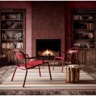 Silla apilable de aluminio para exterior fabricada en Italia, 2 piezas - Shyla viadurini