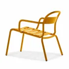 Silla apilable de aluminio para exterior fabricada en Italia, 2 piezas - Shyla viadurini