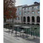 Silla apilable de metal para exterior Made in Italy, 4 piezas - Xylia viadurini