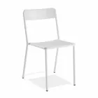 Silla apilable de metal para exterior Made in Italy, 4 piezas - Xylia viadurini