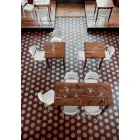 Silla apilable de exterior en polipropileno Made in Italy, 4 piezas - Bertina viadurini