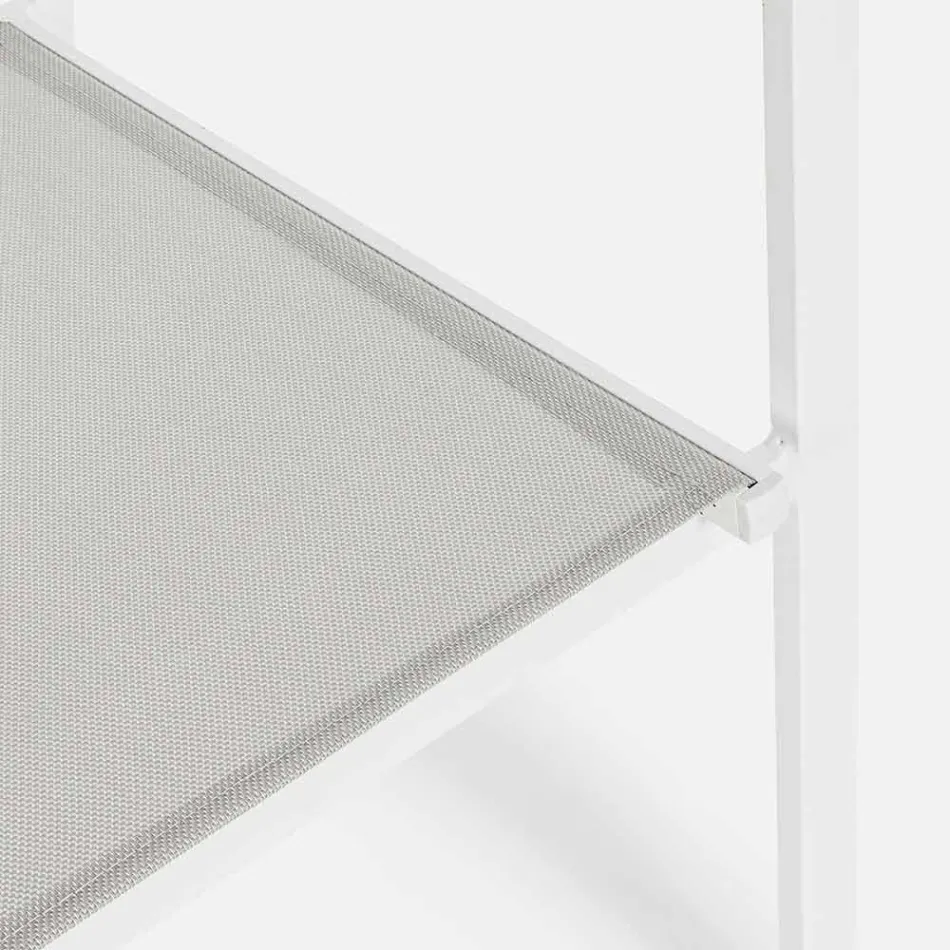 Silla apilable para exterior en Textilene Homemotion, 6 piezas - Narcissa viadurini