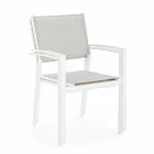 Silla apilable para exterior en Textilene Homemotion, 6 piezas - Narcissa viadurini