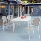 Silla apilable para exterior en Textilene Homemotion, 6 piezas - Narcissa viadurini