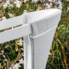 Silla de exterior de aluminio con o sin cojín, alta calidad, 4 piezas - Filomena viadurini