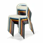 Silla apilable de aluminio para exterior Made in Italy, 4 piezas - Ulyssa viadurini