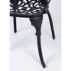 Silla de exterior en aluminio pintado acabado mate, 2 piezas - Casiro viadurini