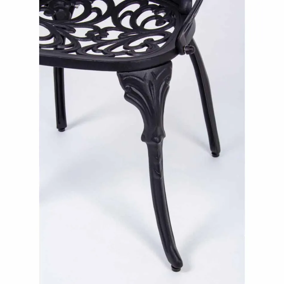 Silla de exterior en aluminio pintado acabado mate, 2 piezas - Casiro viadurini