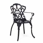 Silla de exterior en aluminio pintado acabado mate, 2 piezas - Casiro viadurini