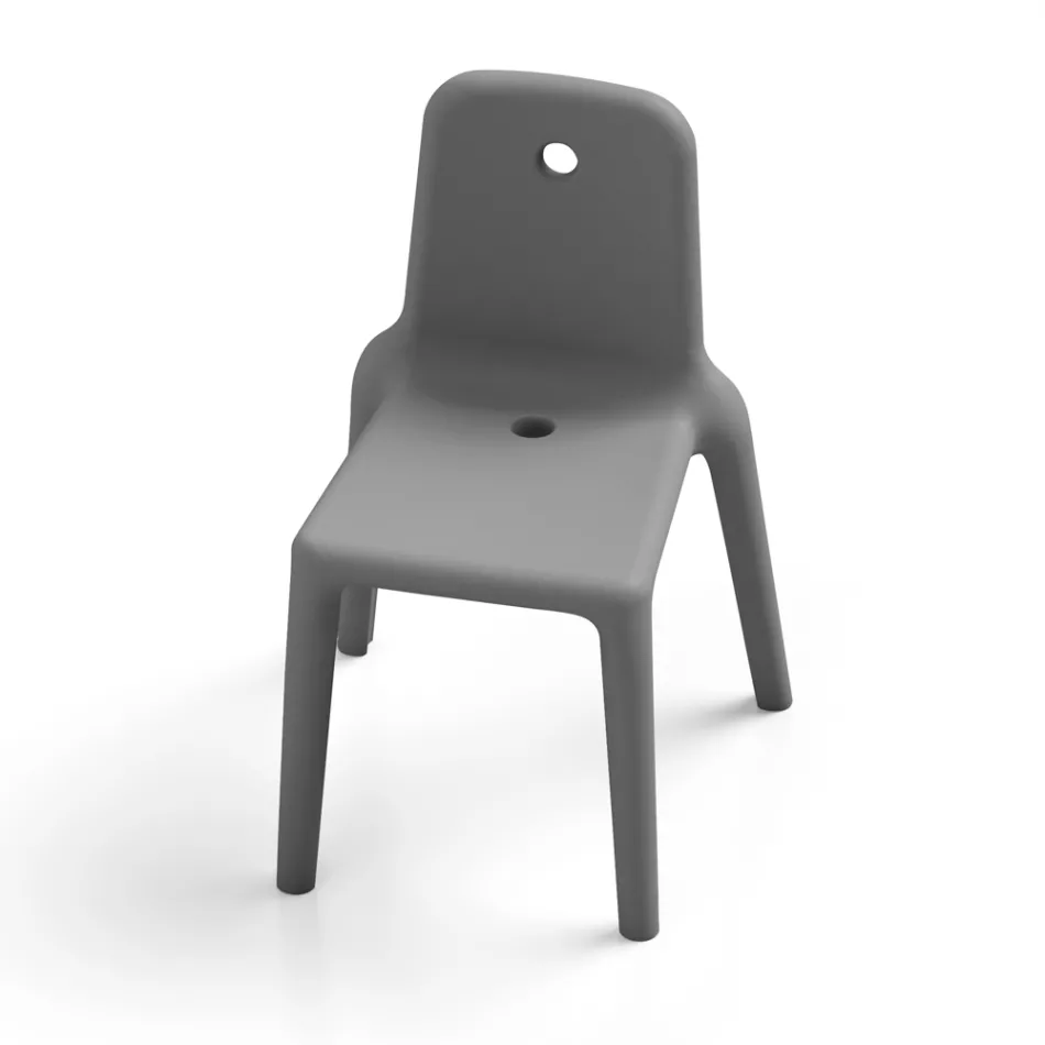 Silla de exterior en polietileno 15 colores Made in Italy 2 piezas - Ronnie viadurini