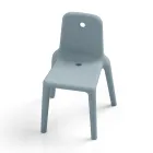 Silla de exterior en polietileno 15 colores Made in Italy 2 piezas - Ronnie viadurini