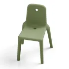 Silla de exterior en polietileno 15 colores Made in Italy 2 piezas - Ronnie viadurini