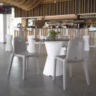 Silla de exterior en polietileno 7 colores Made in Italy 2 piezas - Ronnie viadurini