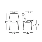 Silla de exterior en polietileno y aluminio Made in Italy 2 piezas - Rizia viadurini