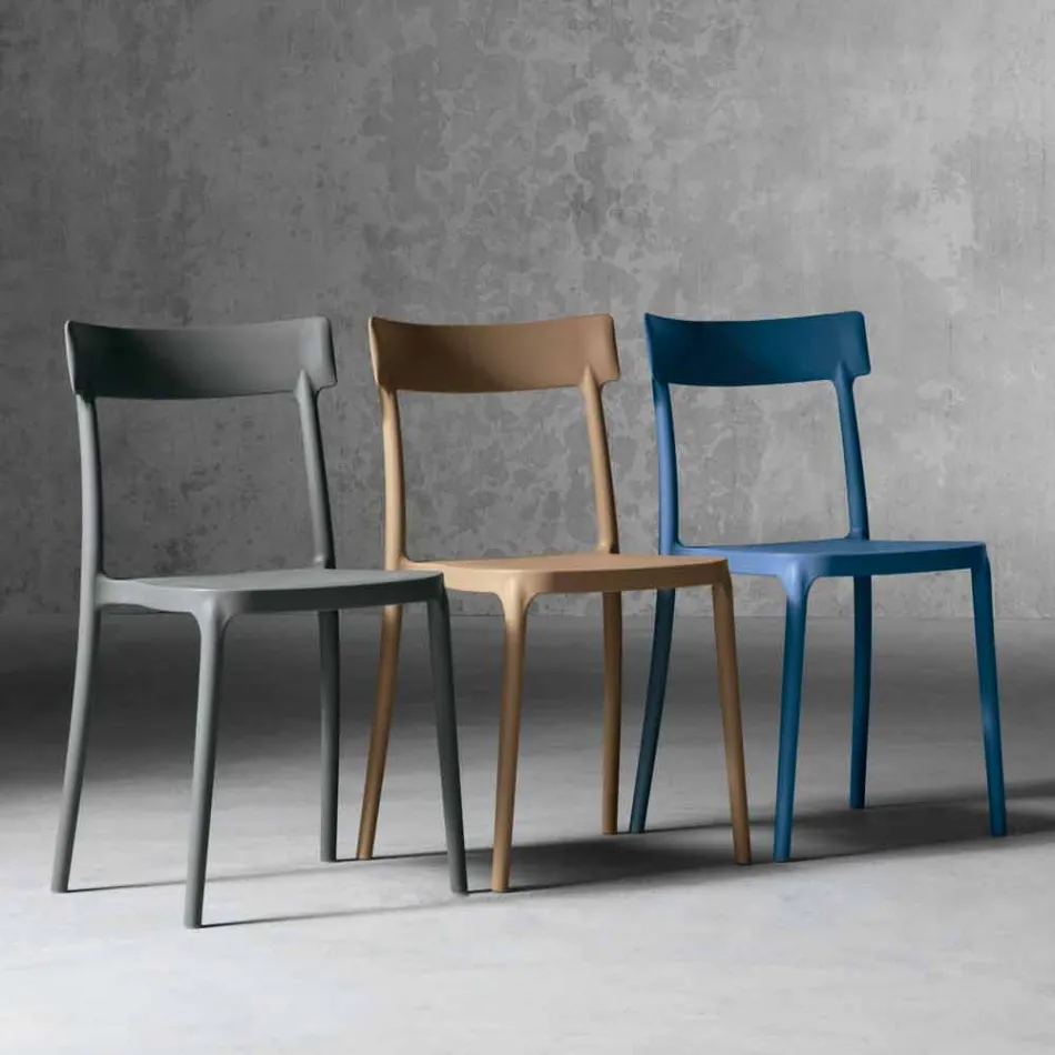 Silla de diseño para exterior / interior de polipropileno fabricada en Italia Peia viadurini