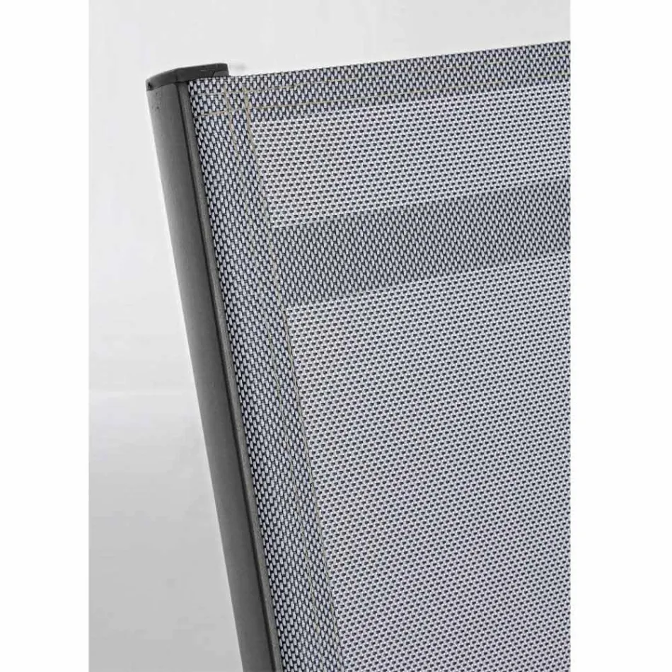 Silla plegable para exteriores en Textilene y Aluminio, 4 Piezas - Holly viadurini