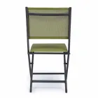 Silla plegable para exteriores en Textilene y Aluminio, 4 Piezas - Holly viadurini