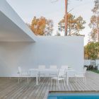 Silla de Jardín Apilable en Aluminio y Textileno de Diseño Moderno - Franz viadurini