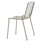 Silla de jardín apilable en metal galvanizado Made in Italy 4 piezas - Vikas viadurini