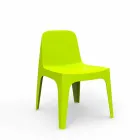 Silla apilable Vondom de polipropileno para jardín, diseño viadurini