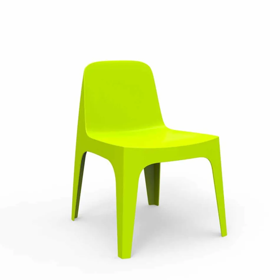 Silla apilable Vondom de polipropileno para jardín, diseño viadurini