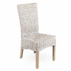 Silla de Jardín en Fibra Natural de Kubù - Flavio viadurini