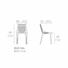 Silla de jardín apilable de plástico de colores 4 piezas - Ibiza by Vondom viadurini