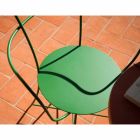 Silla de jardín moderna en acero lacado en color Made in Italy - Edda viadurini