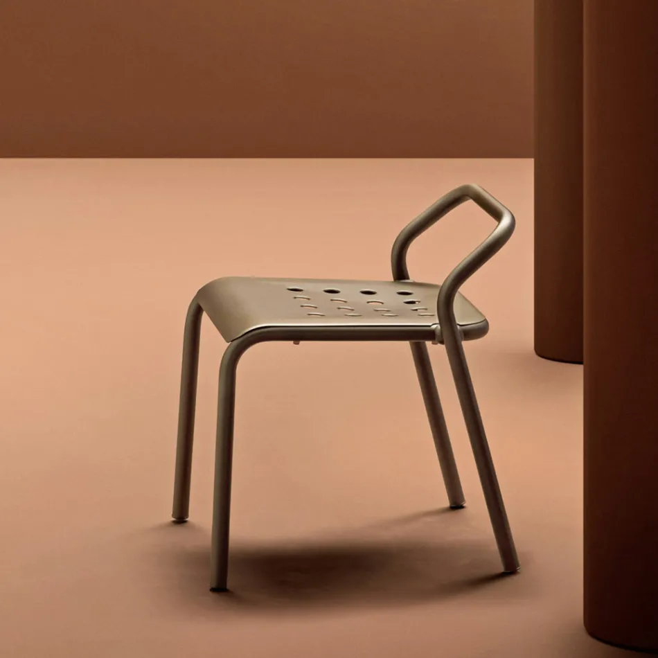 Silla de jardín Estructura de aluminio Made in Italy - Noss by Varaschin viadurini