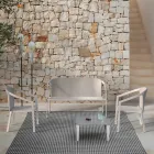 Estructura de silla de jardín en aluminio pintado Made in Italy - Jouve viadurini
