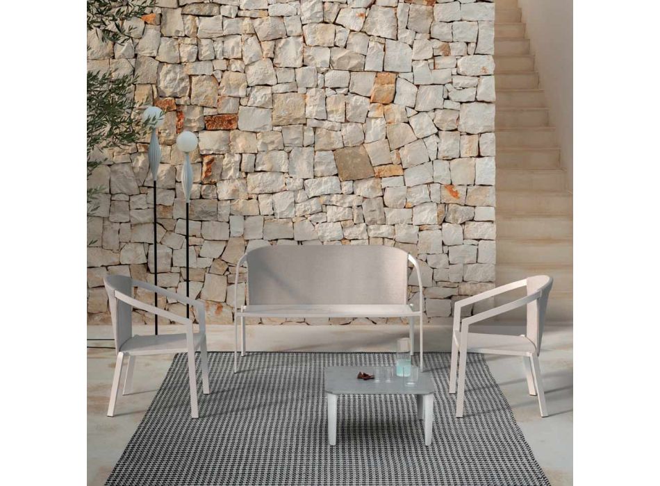 Estructura de silla de jardín en aluminio pintado Made in Italy - Jouve viadurini