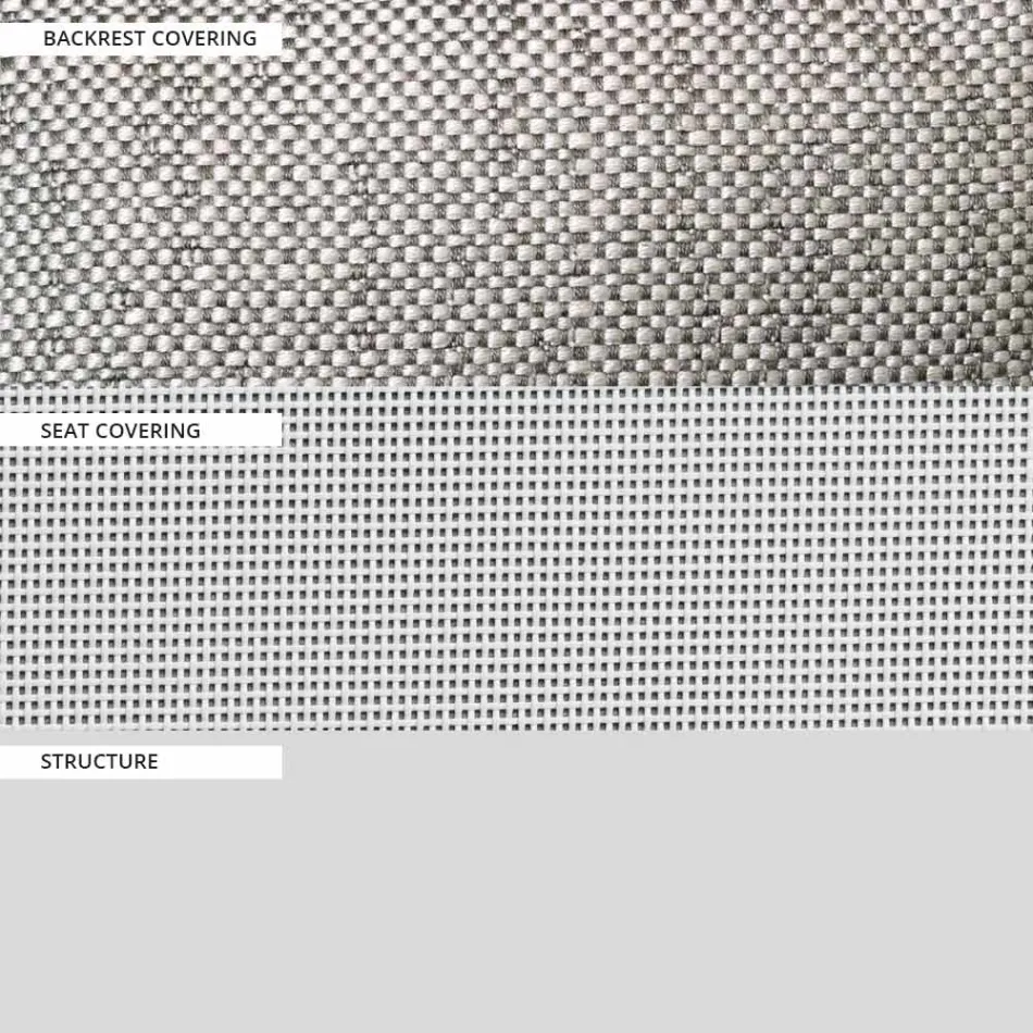 Estructura de silla de jardín en aluminio pintado Made in Italy - Jouve viadurini