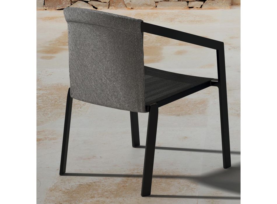 Estructura de silla de jardín en aluminio pintado Made in Italy - Jouve viadurini