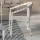 Estructura de silla de jardín en aluminio pintado Made in Italy - Jouve viadurini